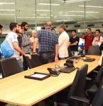 Jovens engenheiros veem de perto as operações do Metrô de SP