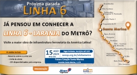 Núcleo Jovem promove visita técnica à Linha 6-Laranja do Metrô