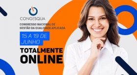 Congresso online de gestão da qualidade aplicada começa no próximo dia 15